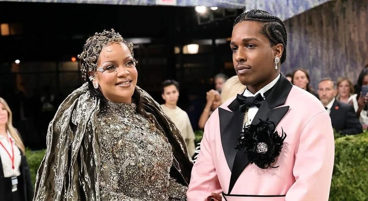 Rihanna (L) and A$AP Rocky attend the 2026 Met Gala celebrating “Costume Art” at the Metropolitan Museum of Art in New York City, May 4, 2026. (AFP Photo)