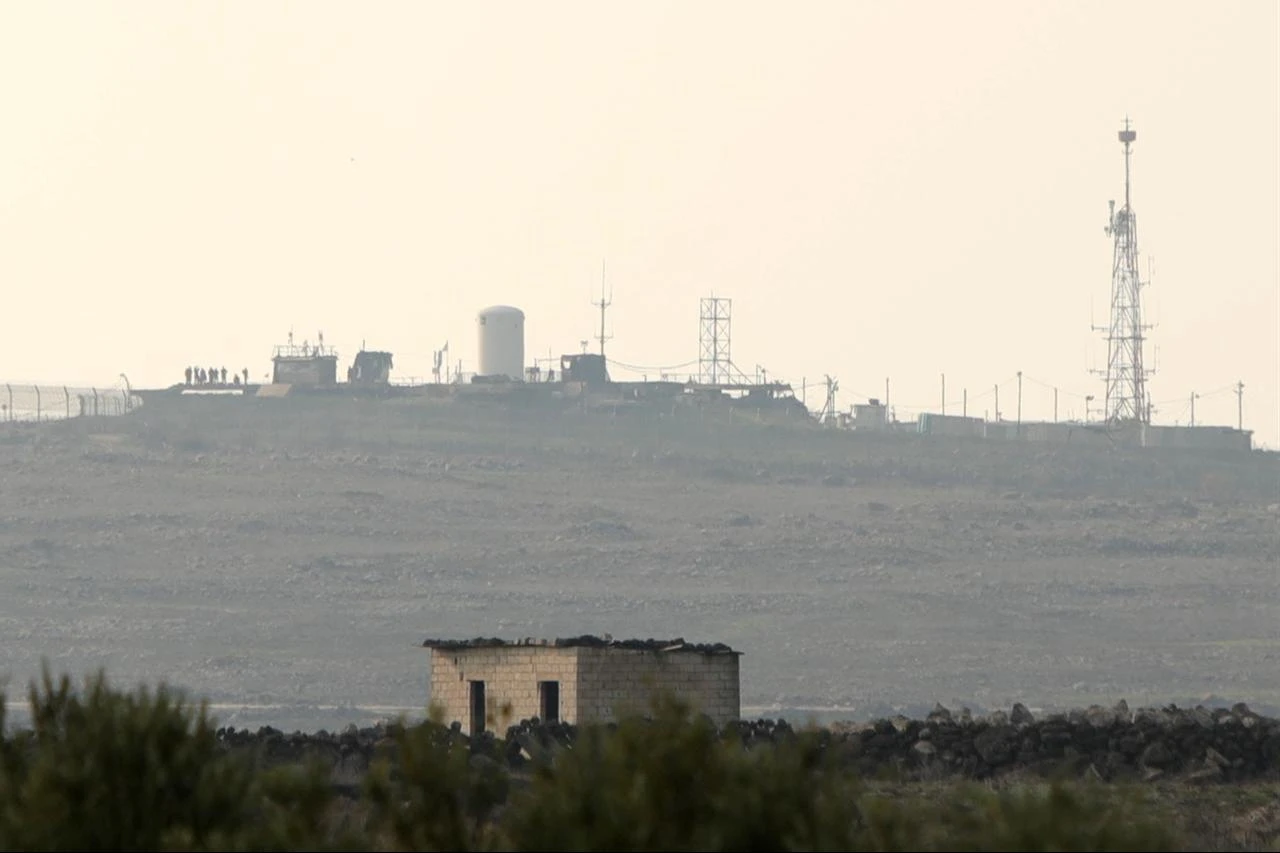 A view of Al Qunaitra, where the Israeli army established at least 9 military bases in and around civilian settlements and strategic hills, and took over approximately 12,000 acres of land in the province in southern Syria, Dec. 17, 2025. (AA Photo)