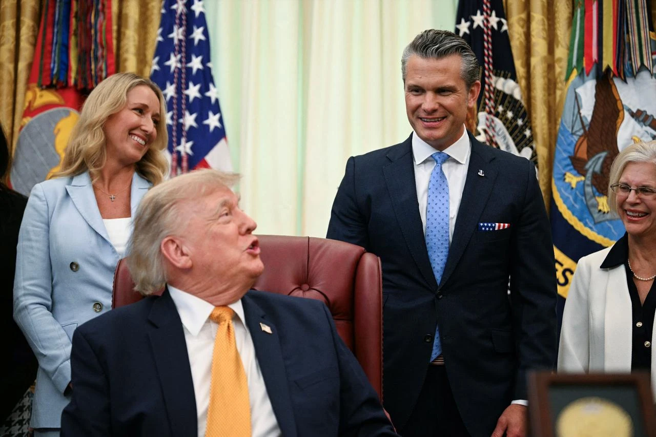  'Smart guy,' Trump stands by Hegseth as defense secretary