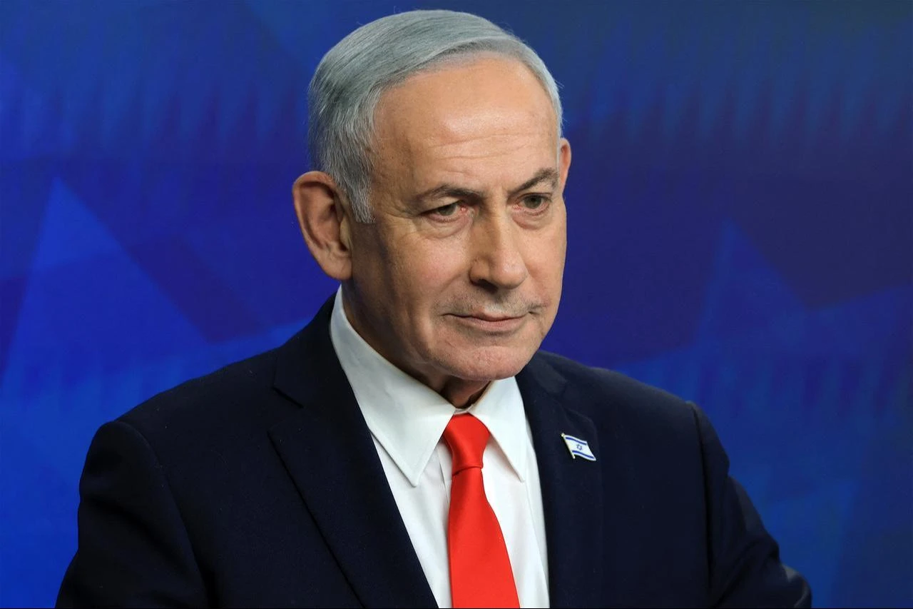 Israel's Prime Minister Benjamin Netanyahu gives a news conference in Jerusalem on June 15, 2026. (AFP Photo)