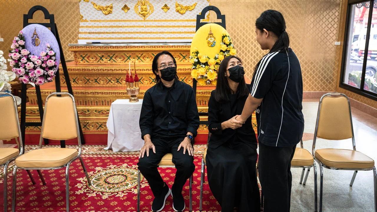 Mourners gather at Thai temple for schoolgirl killed in shooting