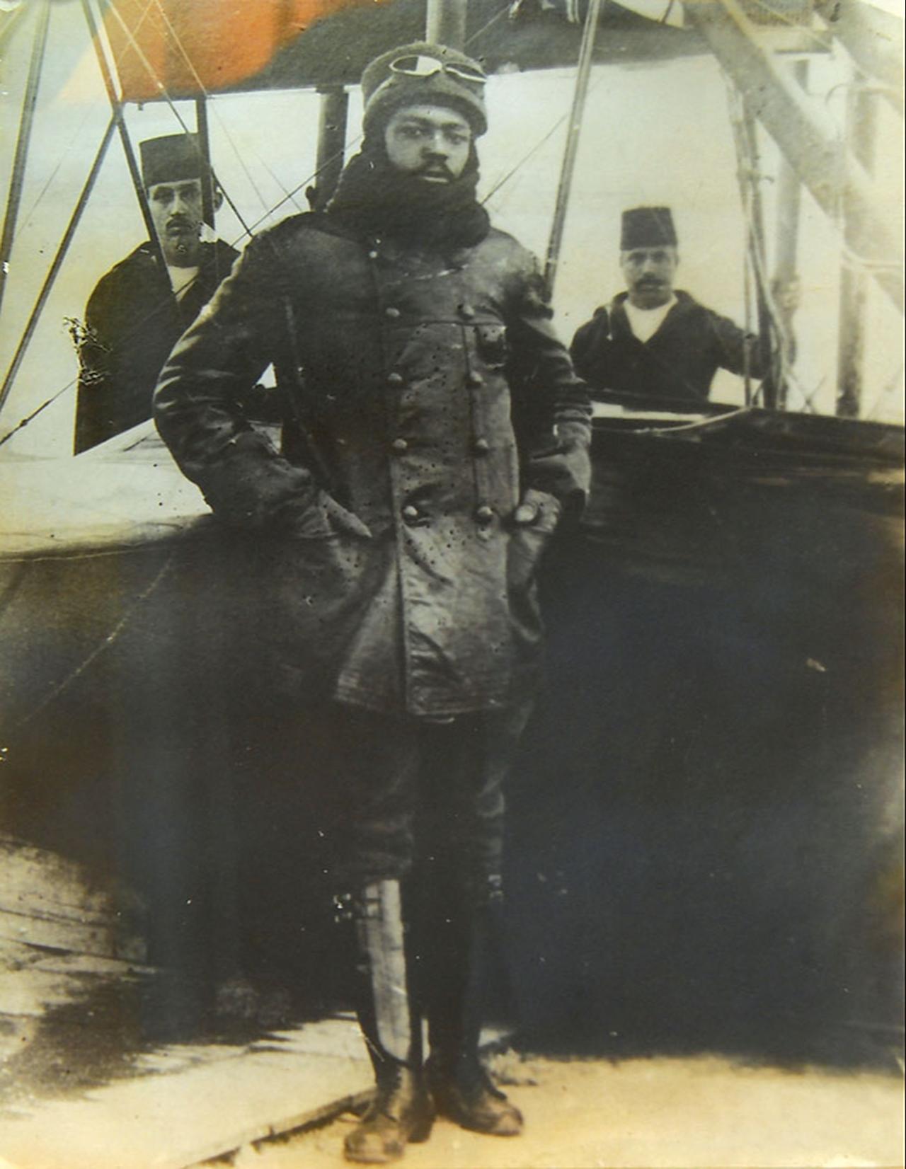 Ali Celikten, born in 1883 in Türkiye's Aydin province, is the world's first black pilot. (Archival photo)