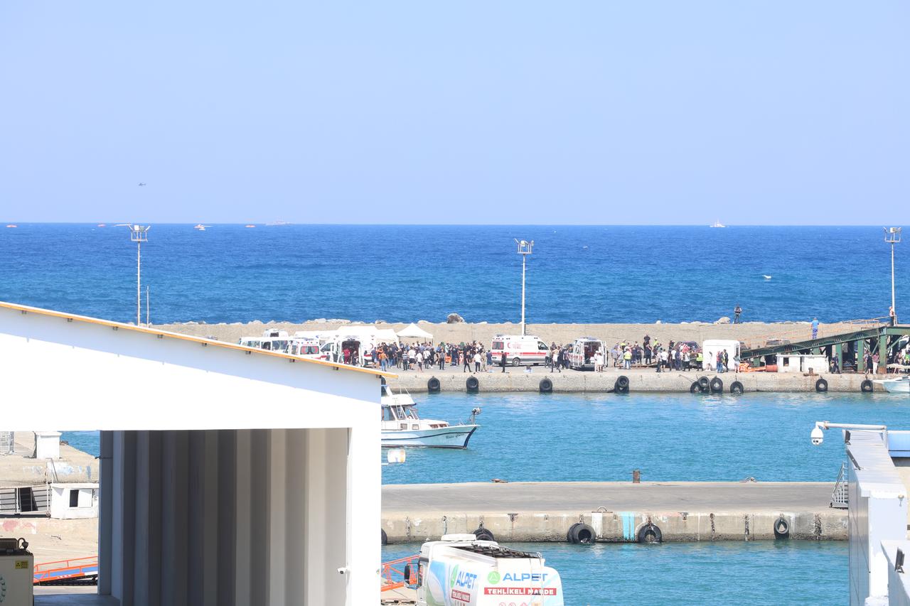 Search and rescue operations continue after a ferry that departed from Kyrenia Harbor took on water in Kyrenia, Turkish Republic of Northern Cyprus on August 30, 2026.  (AA Photo)