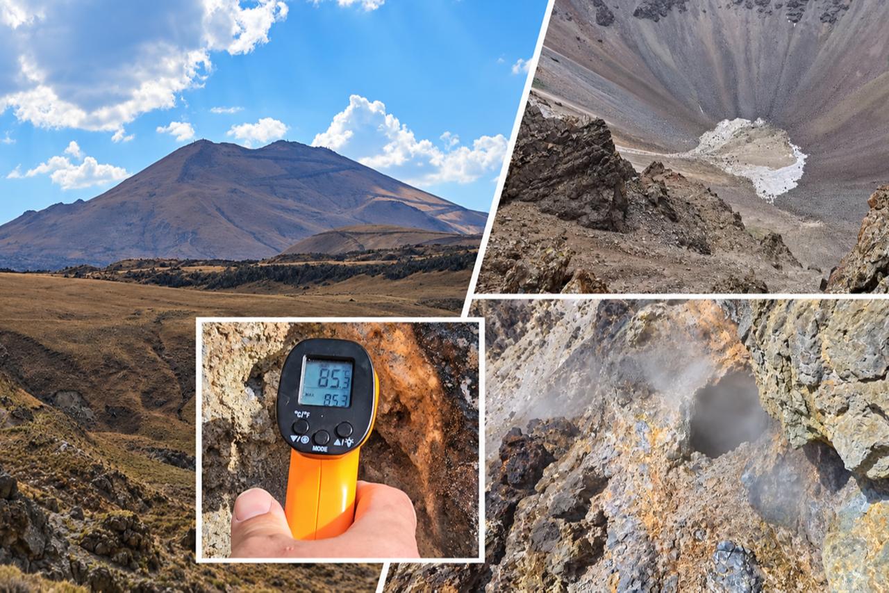 Inside Türkiye’s Tendurek crater, temperatures reach 85 C as volcanic gases rise