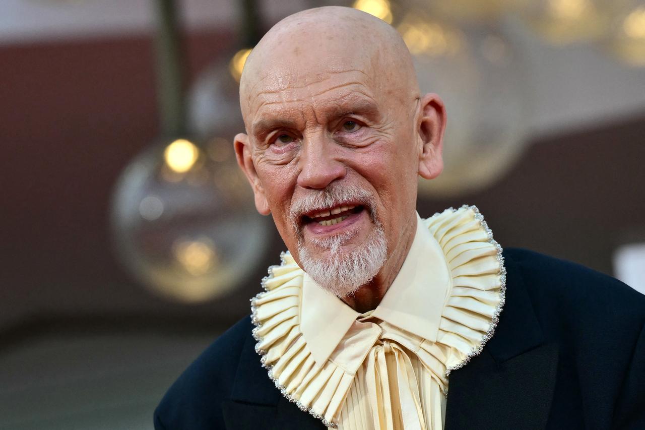 US actor John Malkovich attends the red carpet event for the screening of "Wild Horse Nine" at the 83rd International Venice Film Festival in Venice, Italy, Sep. 3, 2026. (AFP Photo)