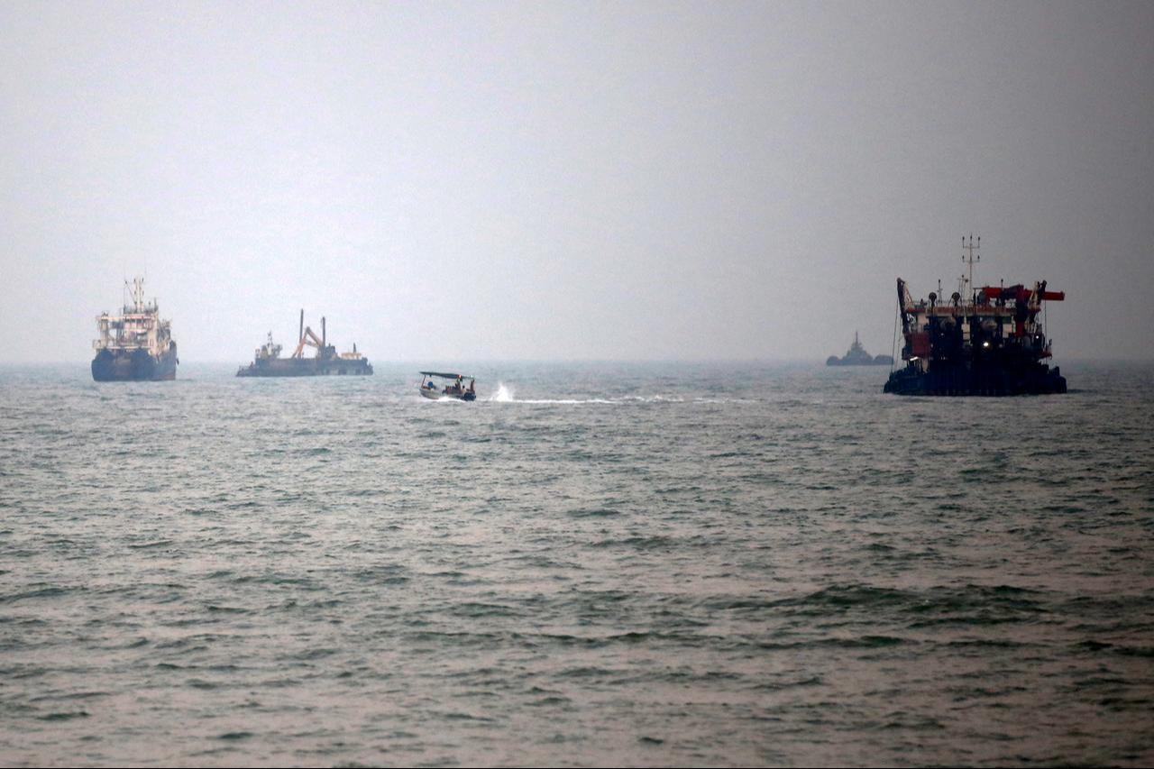 Numerous merchant ships belonging to Iran and other countries remain at anchor in the Strait of Hormuz in Bandar Abbas, Iran, on September 10, 2026. (AA Photo)