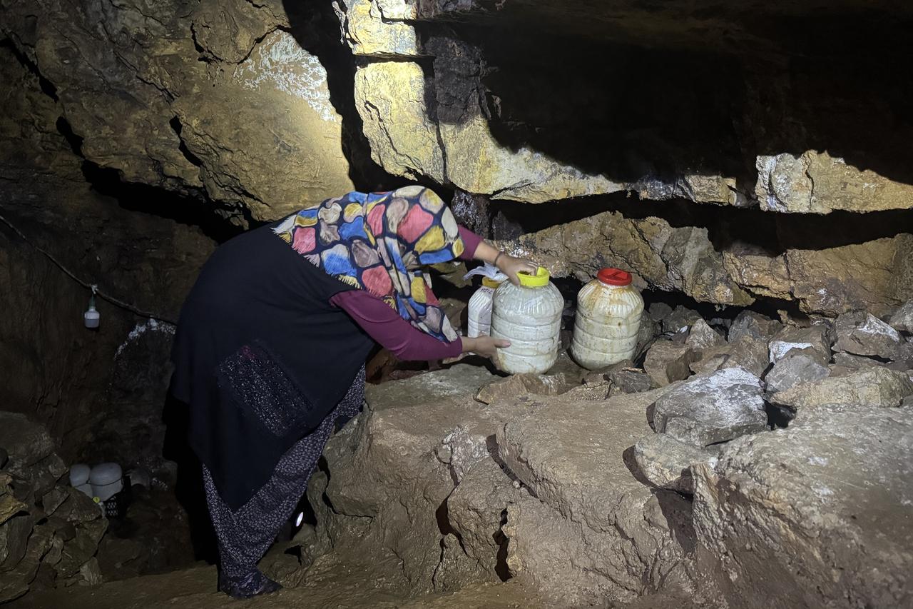  Konya cave serves as natural cold storage for local dairy products