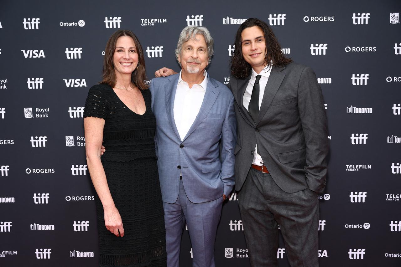 Members of the "I Play Rocky" cast and production team pose at the film's world premiere during the 2026 Toronto International Film Festival in Toronto, Canada, Sept. 12, 2026. (AFP Photo)