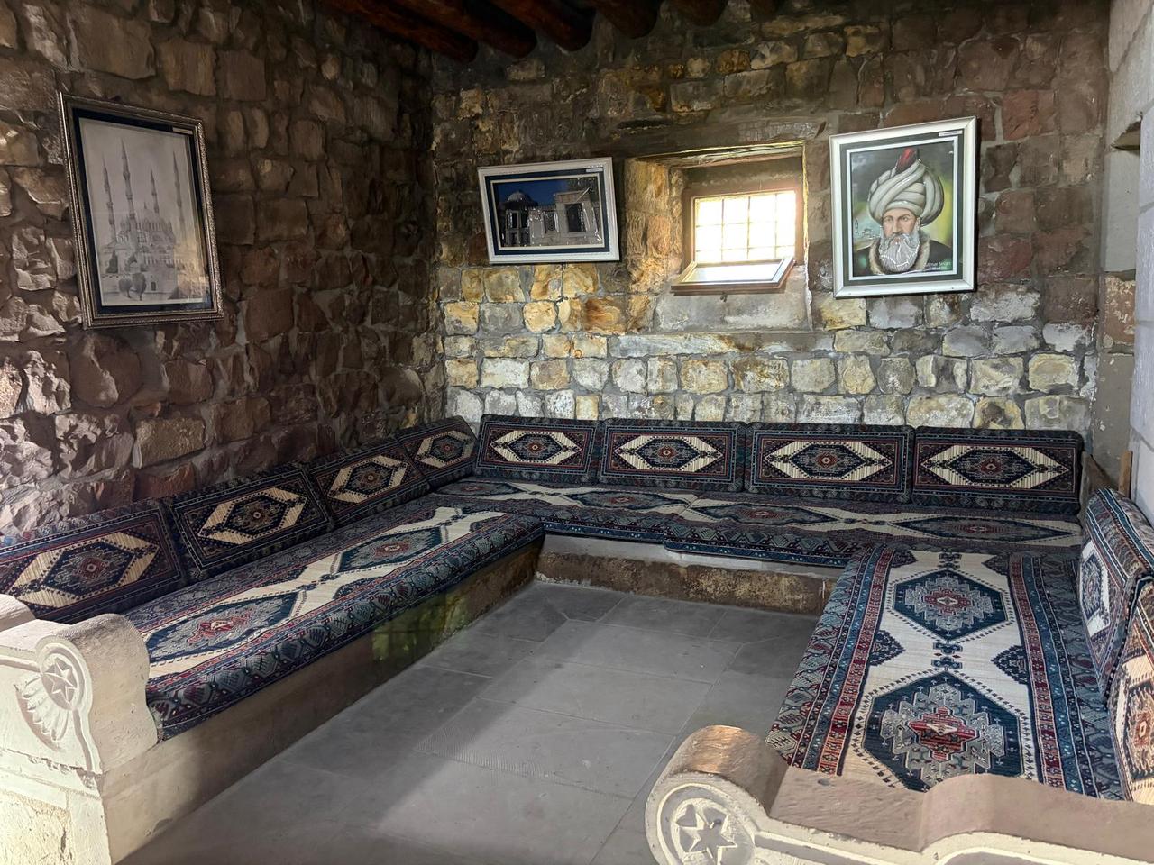 Inside view of the stone house of Ottoman architect Mimar Sinan. (Photo via Türkiye Today Staff)