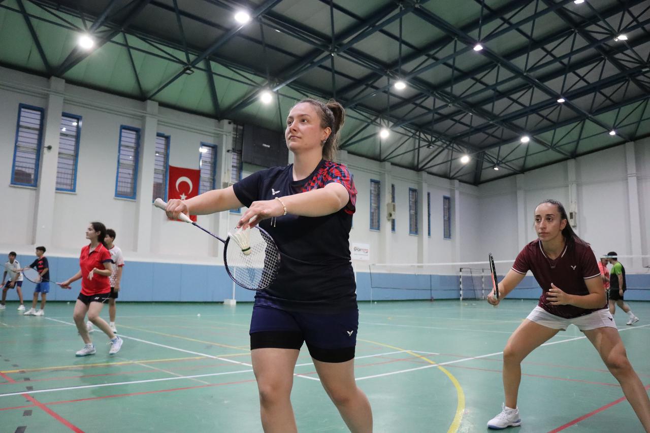 Players practicing at the KYK Sports Hall in Erzincan, Türkiye as they prepare for the 2028 Los Angeles Olympics. (AA Photo)