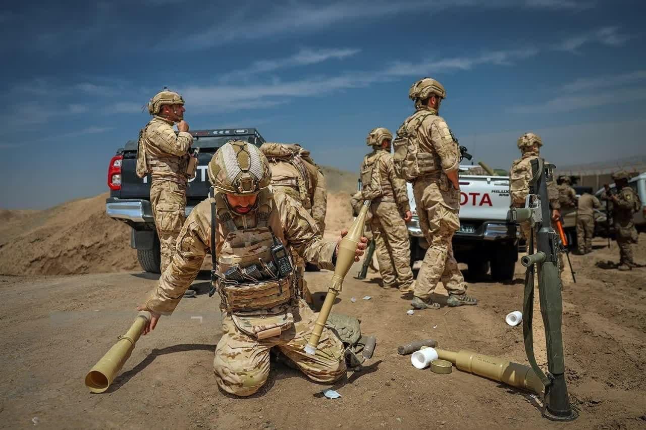 Members of the Islamic Revolutionary Guard Corps (IRGC) participate in a military exercise aimed at "increasing combat capabilities" in Tehran province, Iran, on May 12, 2026. (Islamic Revolutionary Guard Corps/Handout)
