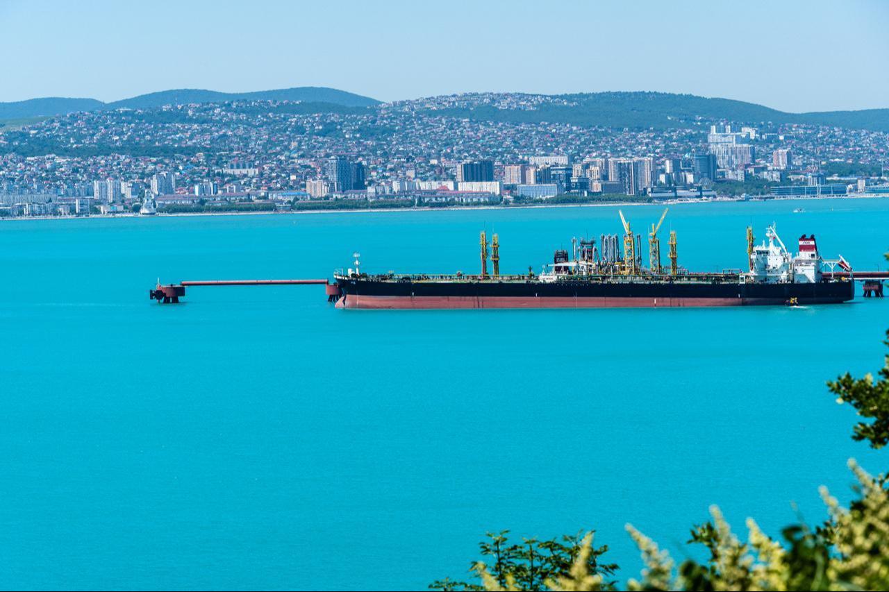 Oil tanker moored at the Novorossiysk Commercial Sea Port in Novorossiysk, Russia, July 2, 2022. (Adobe Stock Photo)