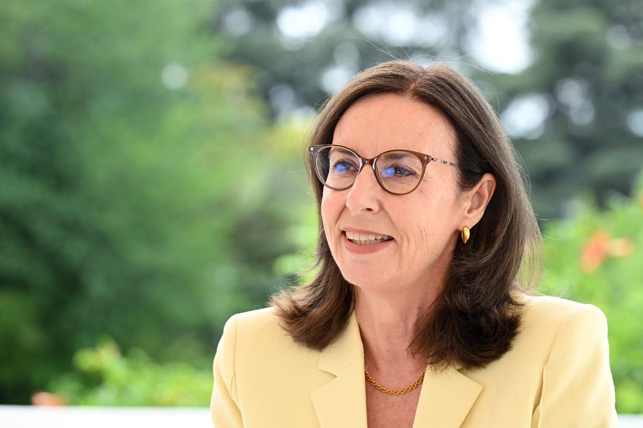 UK Ambassador to Ankara Jennifer Elizabeth Anderson speaks during an interview in Ankara, Türkiye, on Sept. 15, 2026. (AA Photo)
