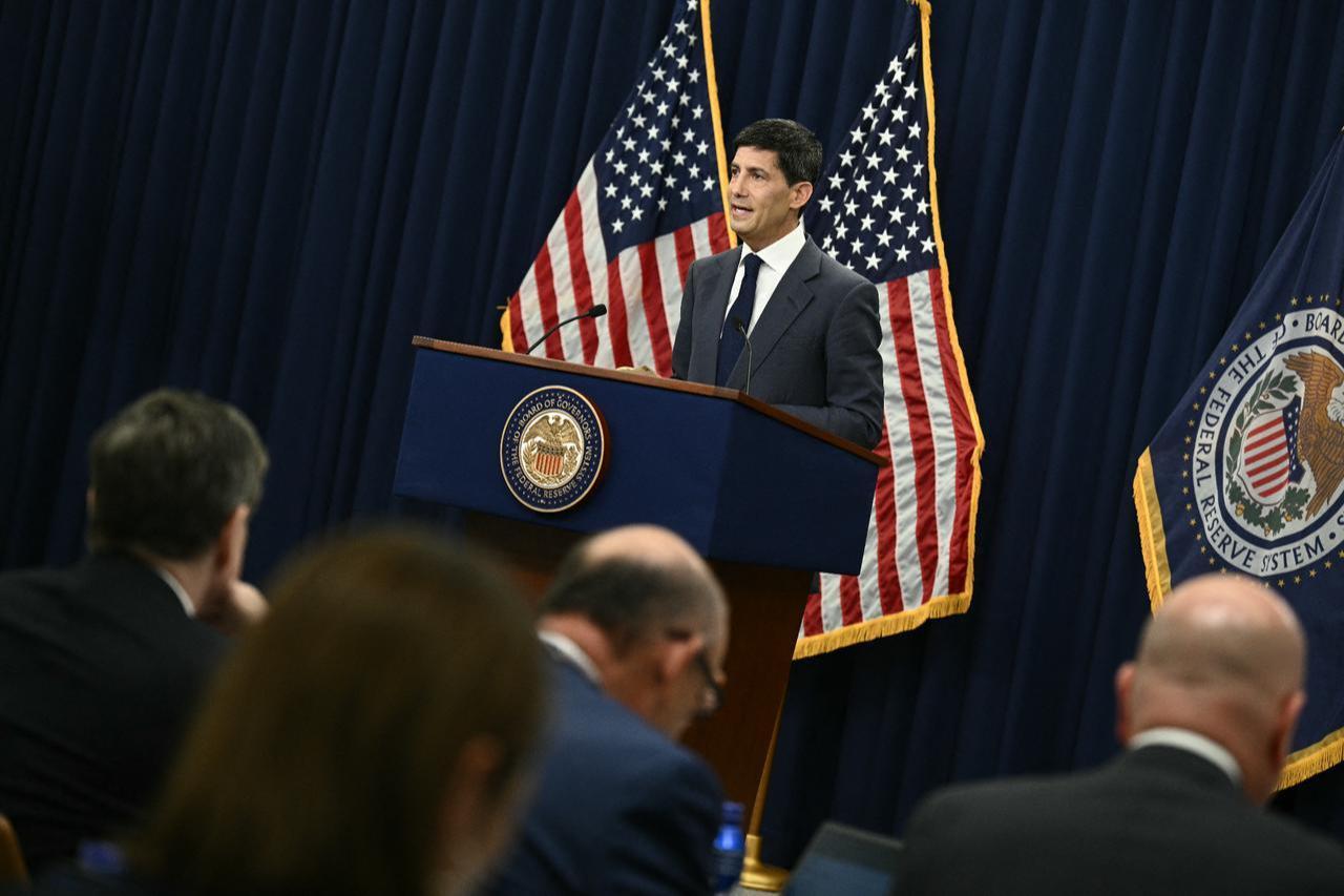 US Federal Reserve chairman Kevin Warsh speaks during a press conference in Washington, DC, on June 17, 2026. (AFP Photo)