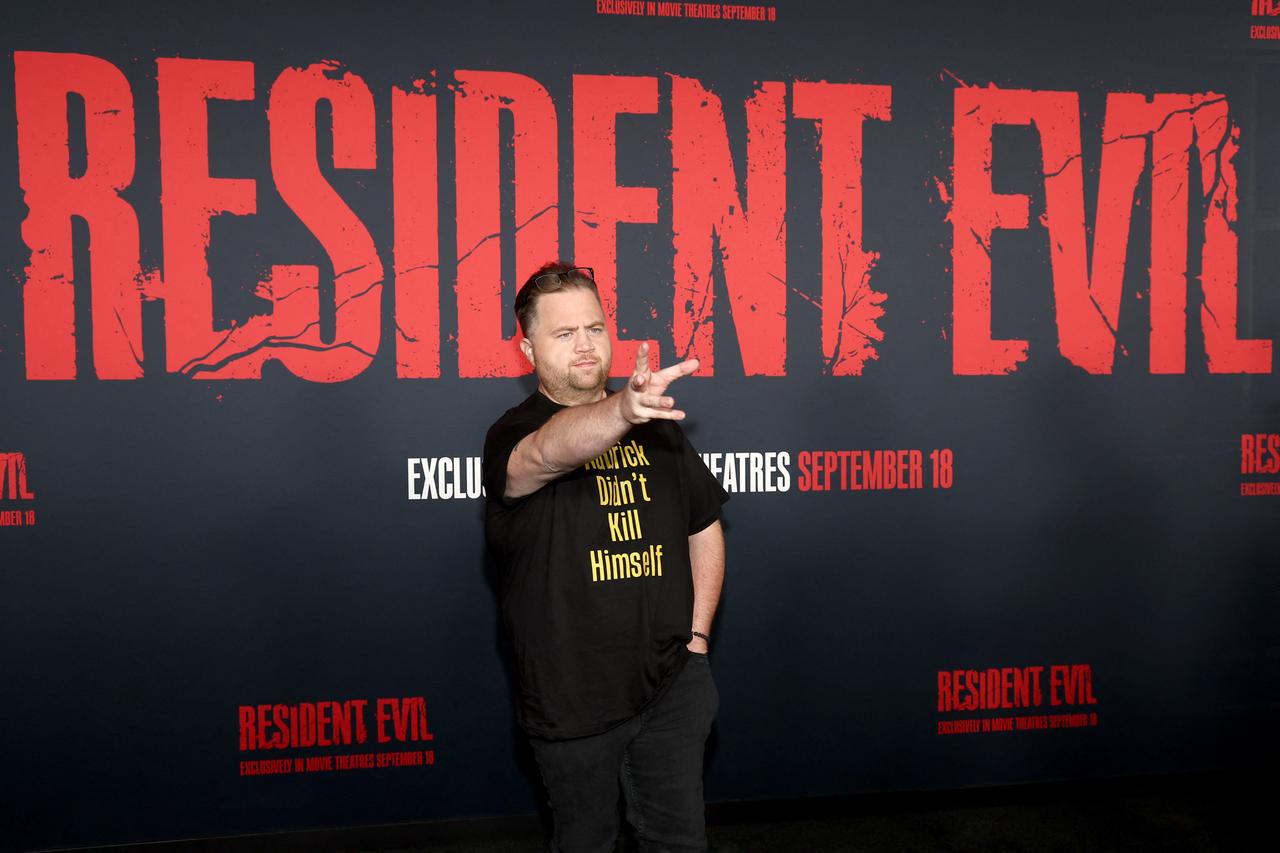Paul Walter Hauser attends the world premiere of Resident Evil at the United Theater on Broadway in Los Angeles, California, Sept. 15, 2026. (AFP Photo)