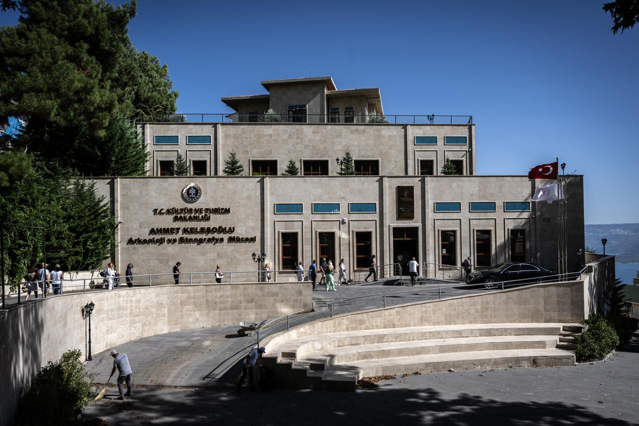 The Ahmet Kelesoglu Archaeology and Ethnography Museum, which brings together archaeological finds and objects reflecting Ermenek's traditional culture, is seen in Karaman, Türkiye. (AA Photo)