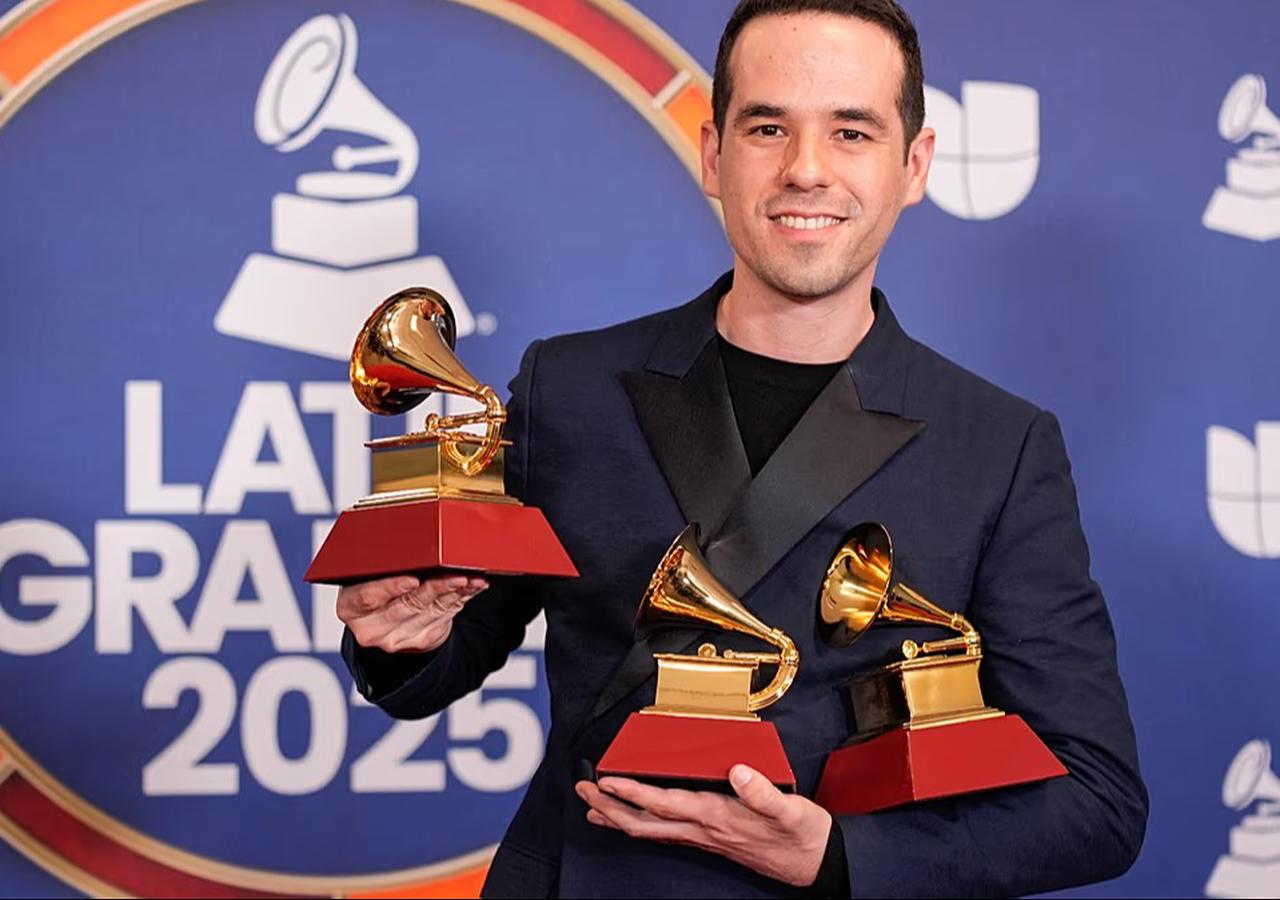 Mexican songwriter and producer Edgar Barrera. (Photo via X/@NewsTongueX)