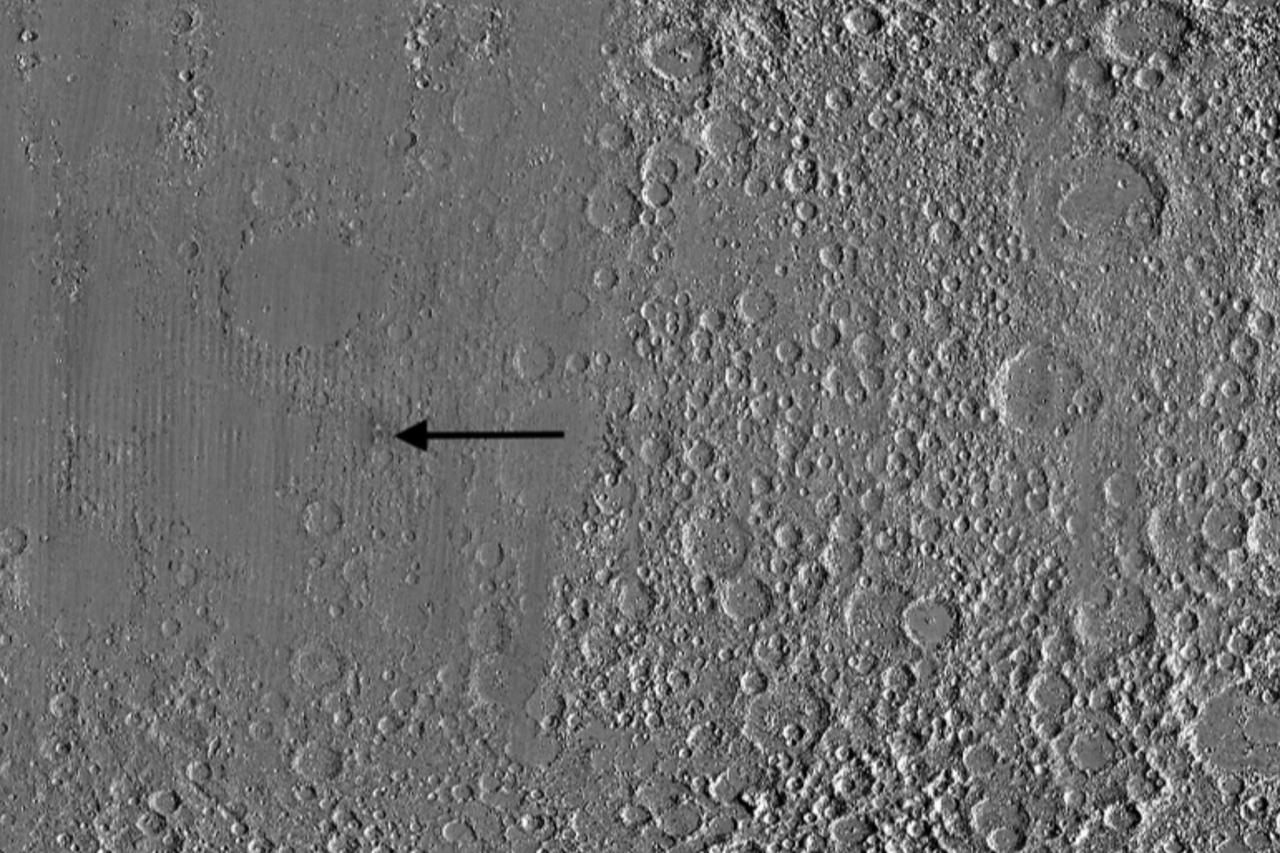 NASA discovers moon crater larger than Rome's Colosseum Image