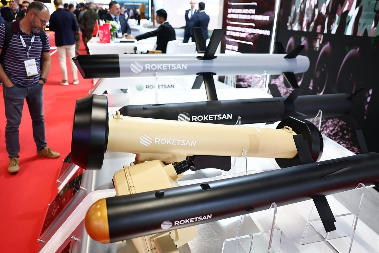 ROKETSAN was among the local and international companies participating in the 34th International Defence Industry Exhibition at the Targi Kielce exhibition center in Kielce, Poland, Sept. 8, 2026. (AA Photo)