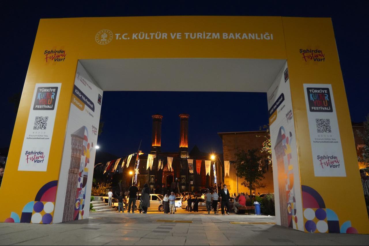A view of preparations for the Culture Route Festival in Erzurum, Türkiye, organised by the Ministry of Culture and Tourism, August 13, 2025. (Photo via Ministry of Culture and Tourism)