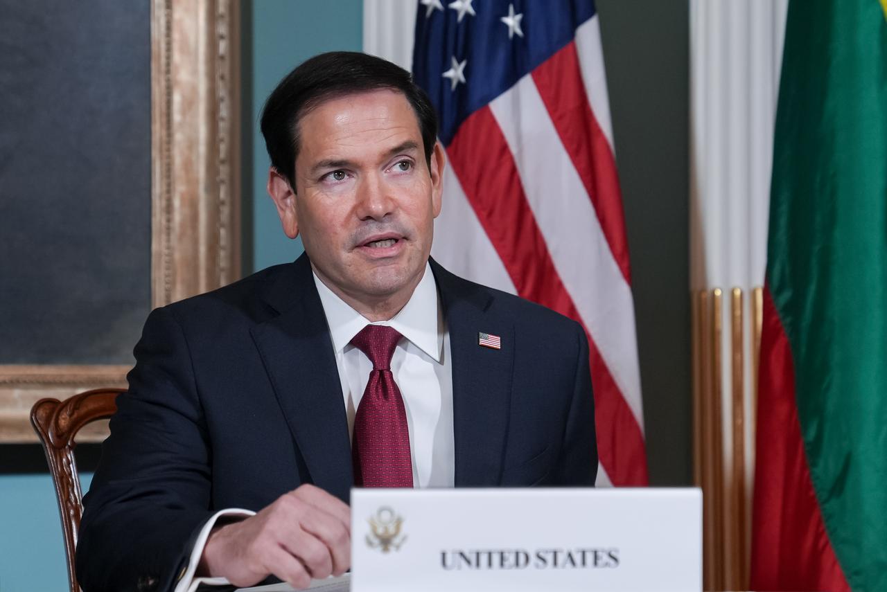 US Secretary of State Marco Rubio speaks before signing a Critical Minerals Framework Memorandum of Understanding with Lithuanian Foreign Minister Kstutis Budrys during a signing ceremony in the Treaty Room at the U.S. Department of State in Washington, D.C., on Sept. 17, 2026. (AA Photo)