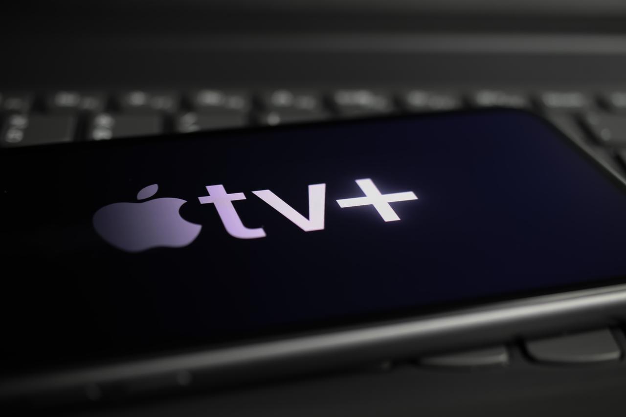 The Apple TV+ logo is seen on a smartphone screen. (Adobe Stock Photo)