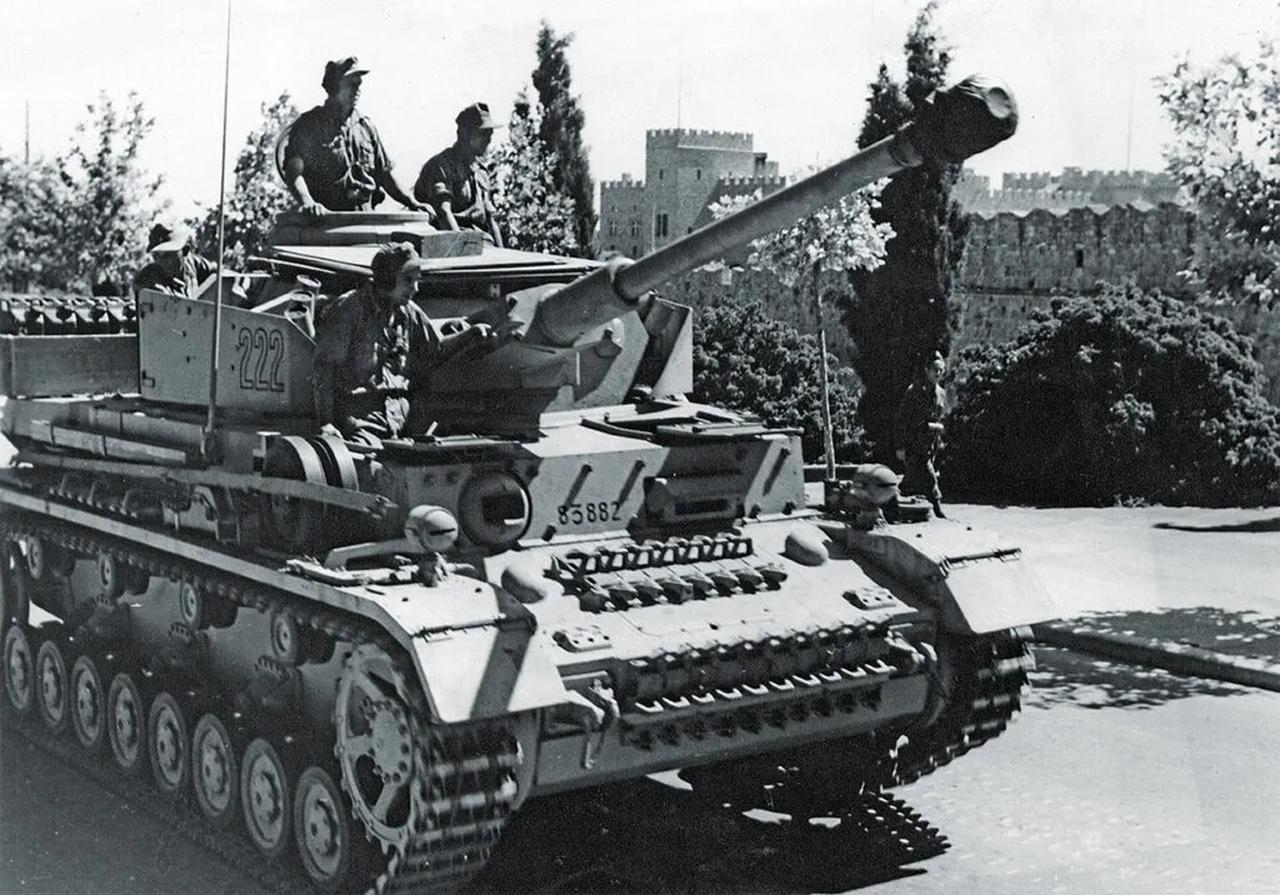 German troops on Rhodes after securing control of the island during World War II. (Photo via Tony Rogers Collection)