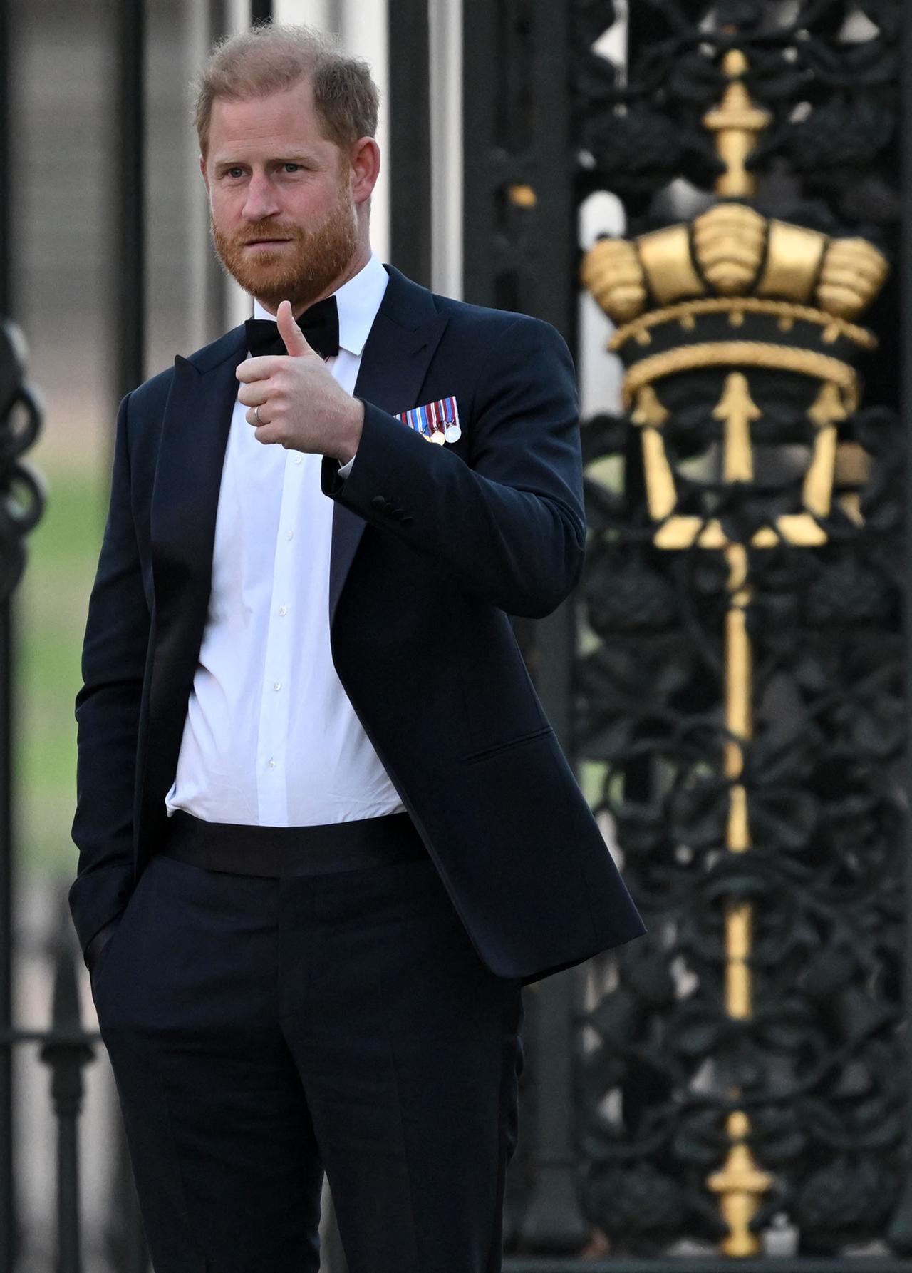 Britain's Prince Harry, Duke of Sussex arrives to attend the inaugural Invictus Spirit Awards at the Old Royal Naval College in Greenwich, south-east London on September 17, 2026. (AFP Photo)