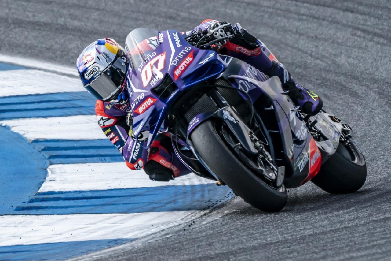 Toprak Razgatlioglu competes in the pre-race sessions of the Thailand MotoGP at Chang International Circuit in Buriram, Thailand, February 28, 2026.(AA Photo)