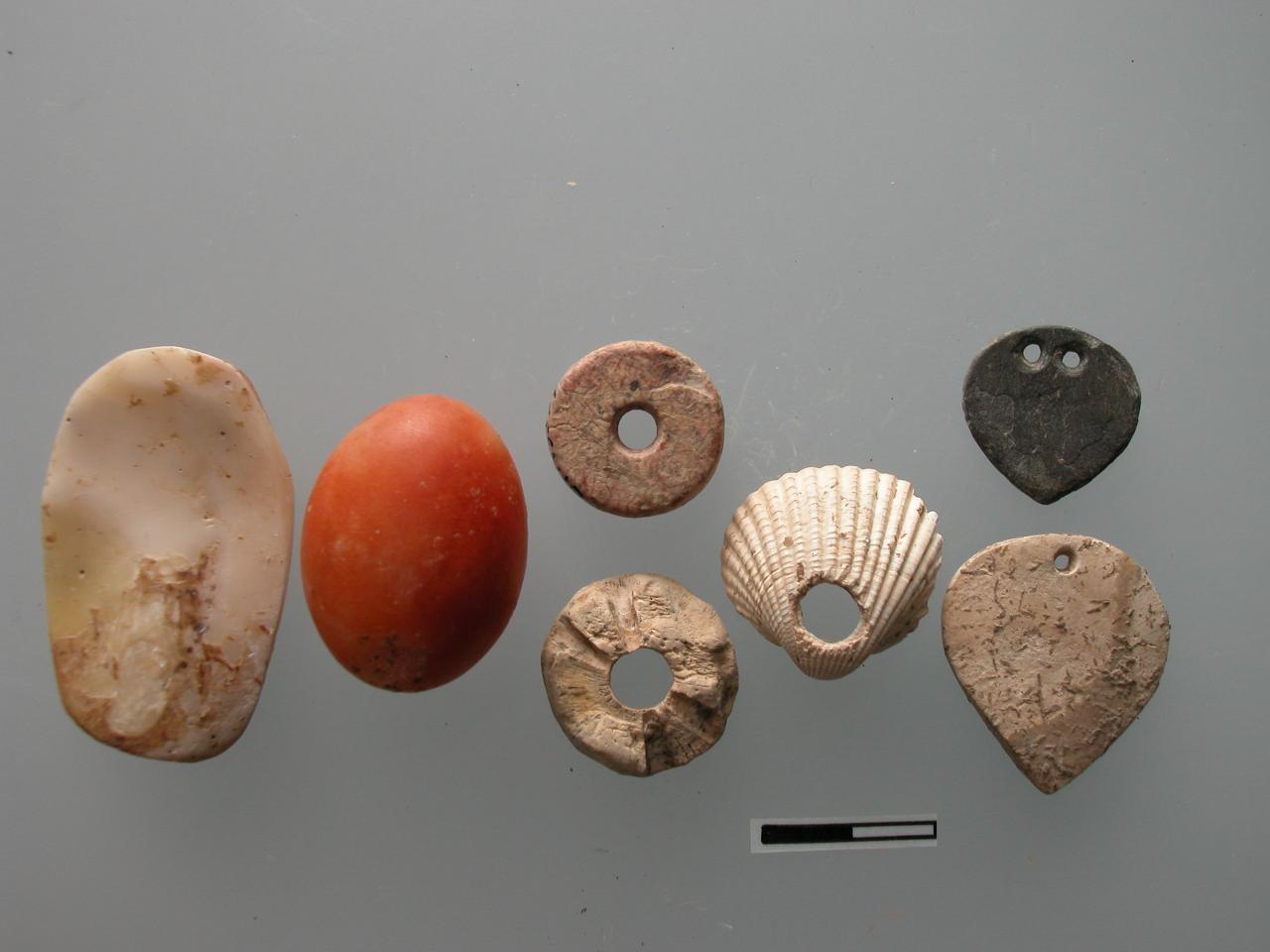 Ornaments and other small finds uncovered at Yesilova Hoyugu offer clues to the personal adornment practices of the settlement's Neolithic residents. (IHA Photo)