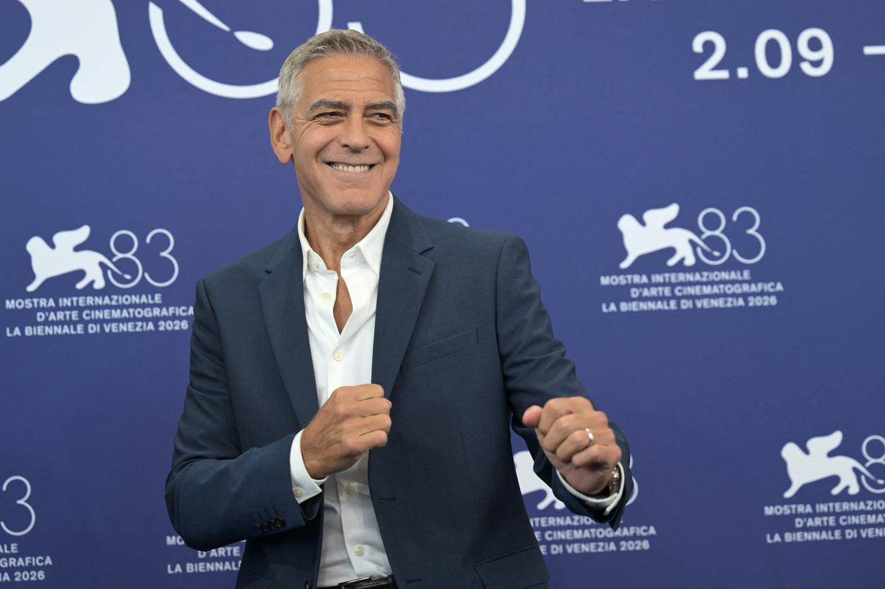 US actor and filmmaker George Clooney smiles during a photocall at the 83rd Venice International Film Festival in Venice, Italy, Sept. 2, 2026. (AFP Photo)