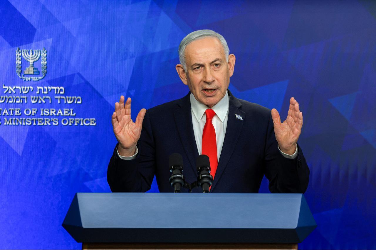 Israel's Prime Minister Benjamin Netanyahu gives a news conference in Jerusalem, June 15, 2026. (AFP Photo)