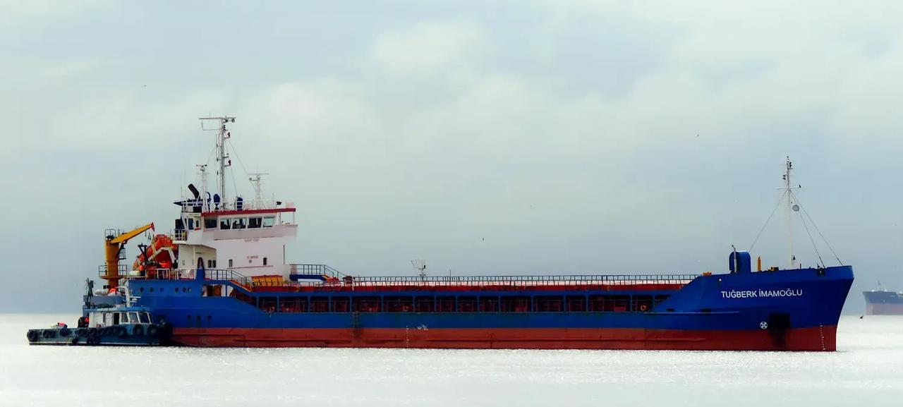 The Tugberk Imamoglu cargo ship is seen in Kartal, Istanbul, Dec. 23, 2025. (Photo via Marinetraffic)