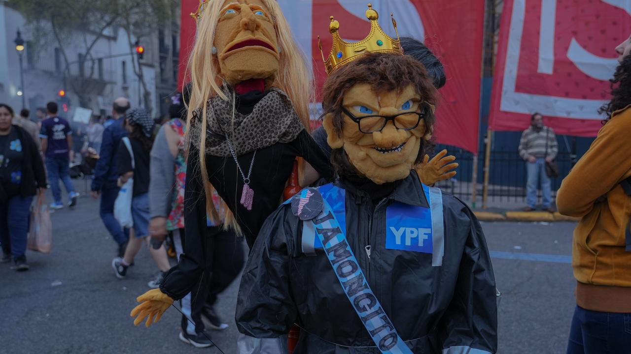 Argentines march against Milei's economic policies in Buenos Aires