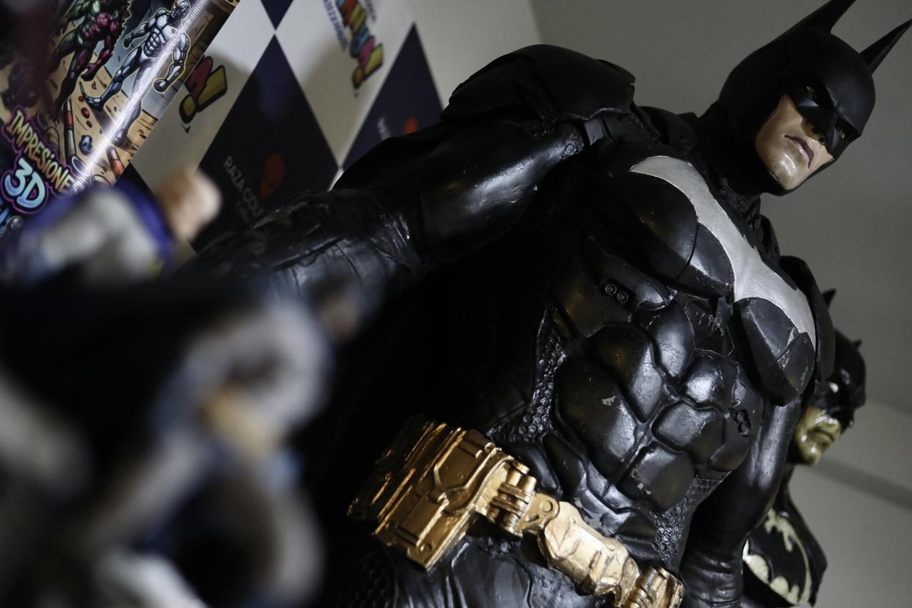 A Batman figure is displayed during an event celebrating the superhero’s 87th anniversary in Lima, Peru, Sept. 20, 2026. (AA Photo)