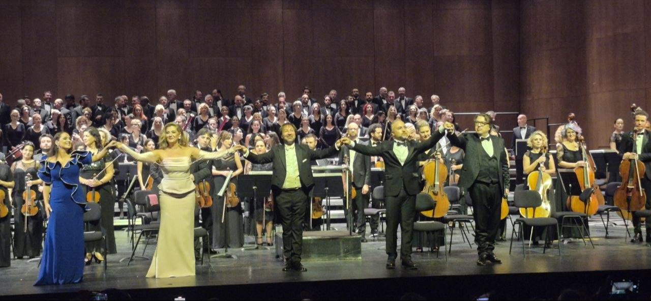 The Istanbul State Opera and Ballet performing Beethoven's Ninth Symphony to open its 2026-2027 season. (AA Photo)