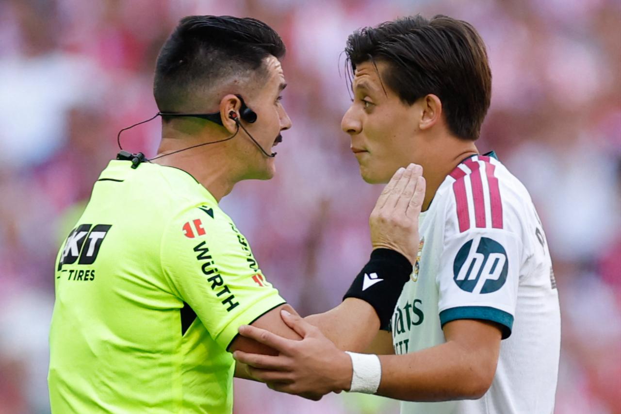 Arda Guler's reaction to Vinicius decision draws attention in Madrid derby