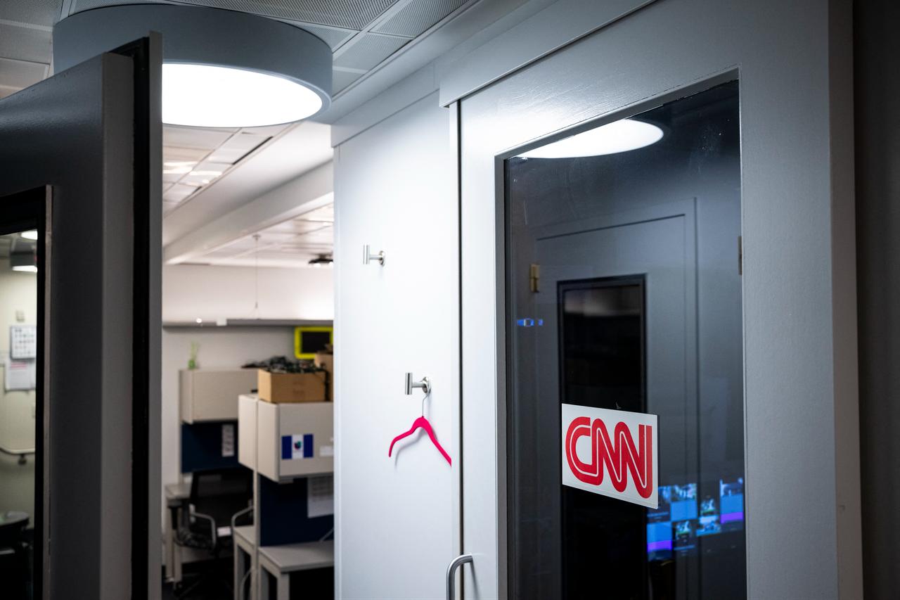 CNN signage on the network's booth in the press area of the White House after journalists with the network were earlier denied entry to the White House grounds, on September 19, 2026 in Washington, DC. (AFP Photo)