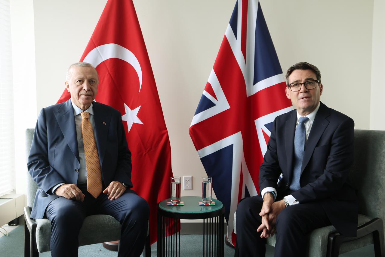 Erdogan, Burnham hold first face-to-face meeting on UN sidelines