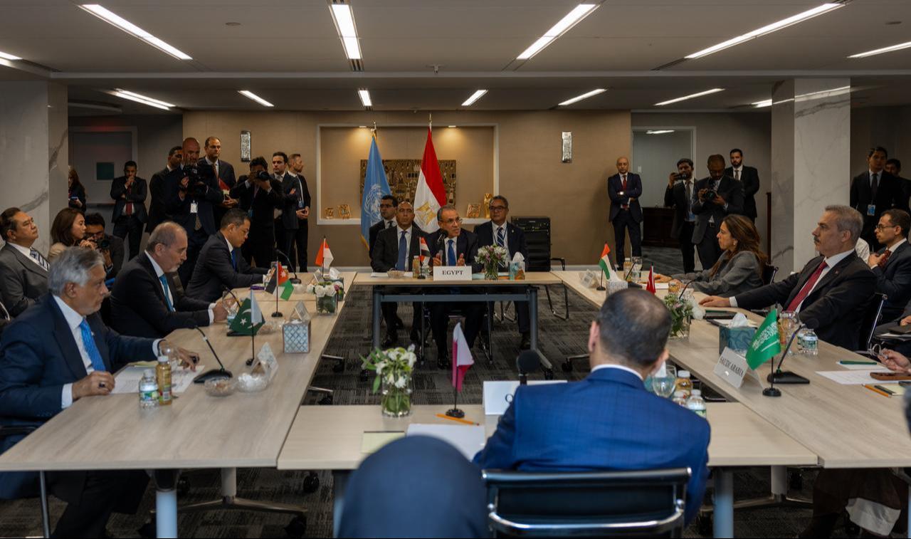 Turkish Foreign Minister Hakan Fidan attends a coordination meeting held on the sidelines of the 81st session of the United Nations (UN) General Assembly in New York, United States, on September 21, 2026. (AA Photo)