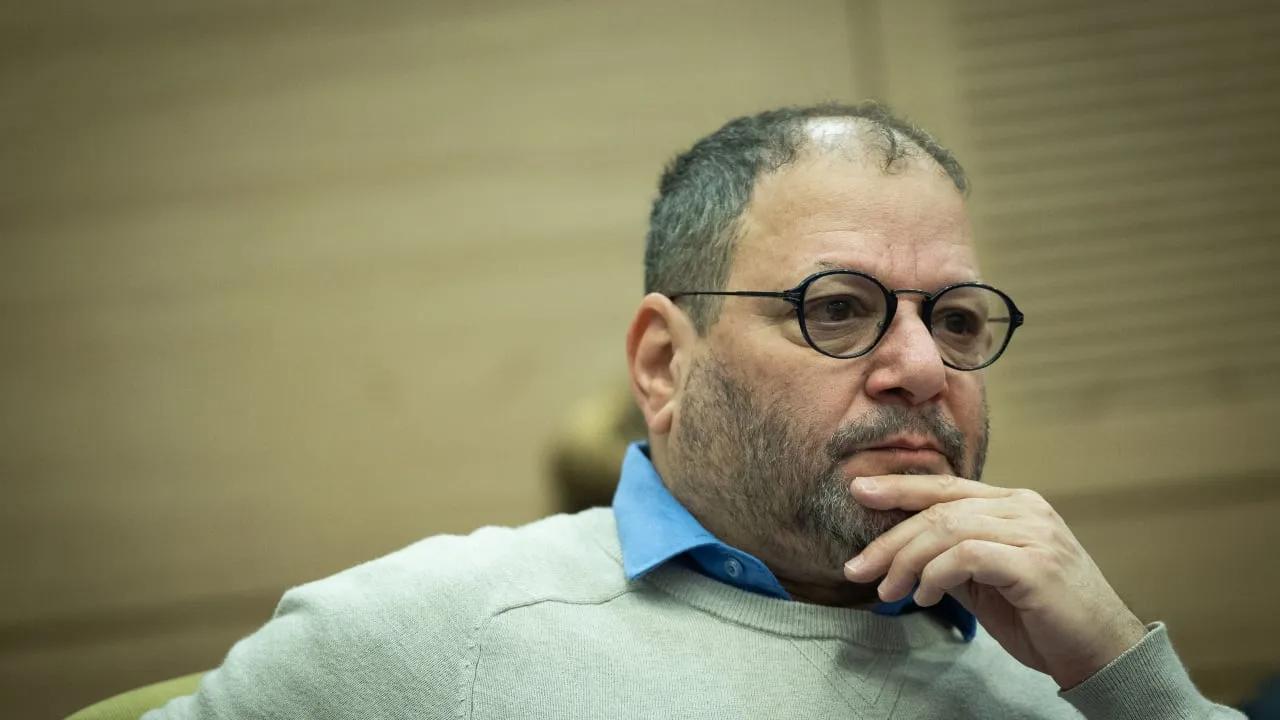 Photo shows Ofer Cassif attending a House committee meeting at the Knesset, the Israeli Parliament in Jerusalem on January 30, 2024. (Photo via Jerusalem Post)