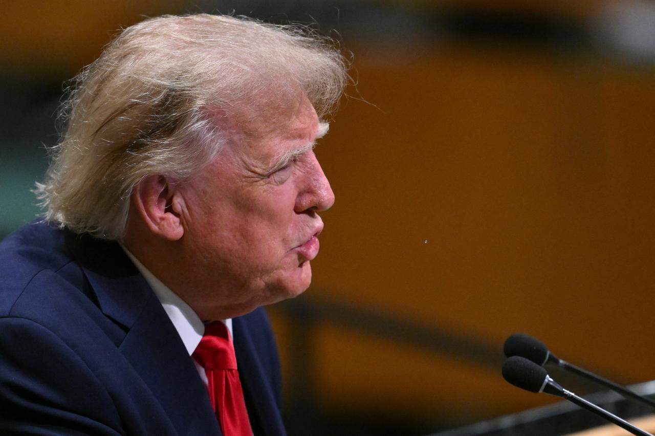 US President Donald Trump addresses the 81st United Nations General Assembly at the United Nations Headquarters in New York, on September 22, 2026. (AFP Photo)