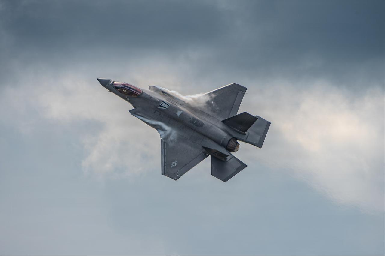 A U.S. Air Force F-35A Lightning II takes off from Burlington International Airport in South Burlington, VT, on March 11, 2026. (Photo via U.S. Air National Guard)