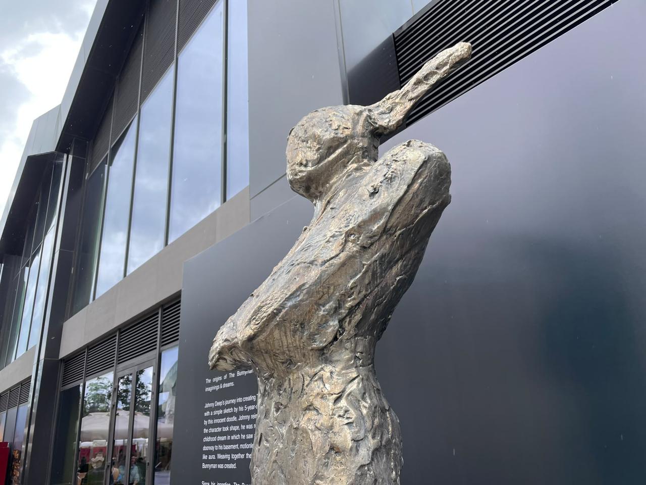 Johnny Depp’s The Bunnyman sculpture on display at Contemporary Istanbul at Tersane Istanbul, Istanbul, Türkiye, September 2026. (Photo by Koray Erdogan/Türkiye Today)