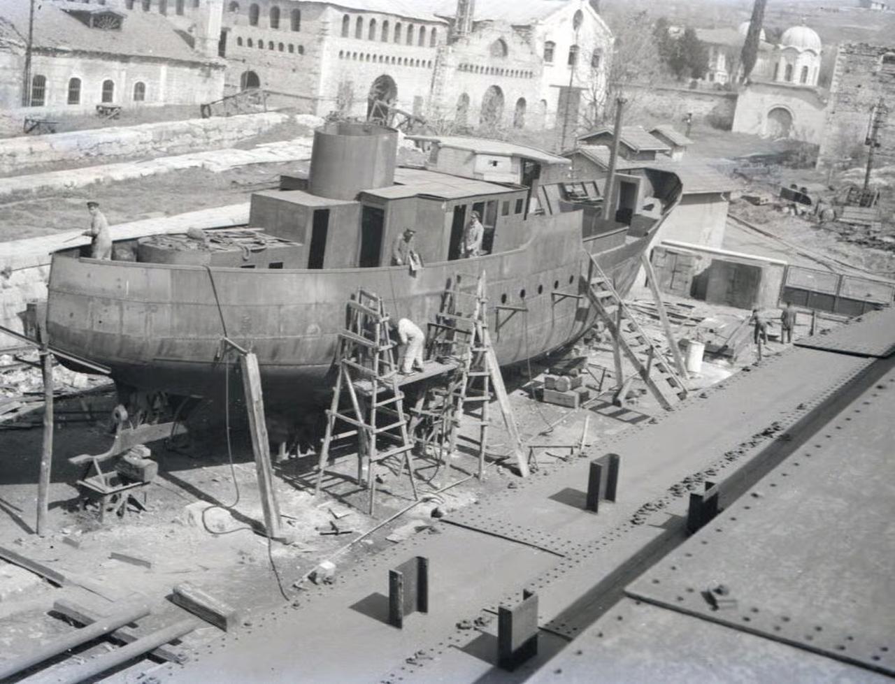 A vessel under construction at the historic Tersane-i Amire shipyard on Istanbul’s Golden Horn. (Photo via Tersane Istanbul)