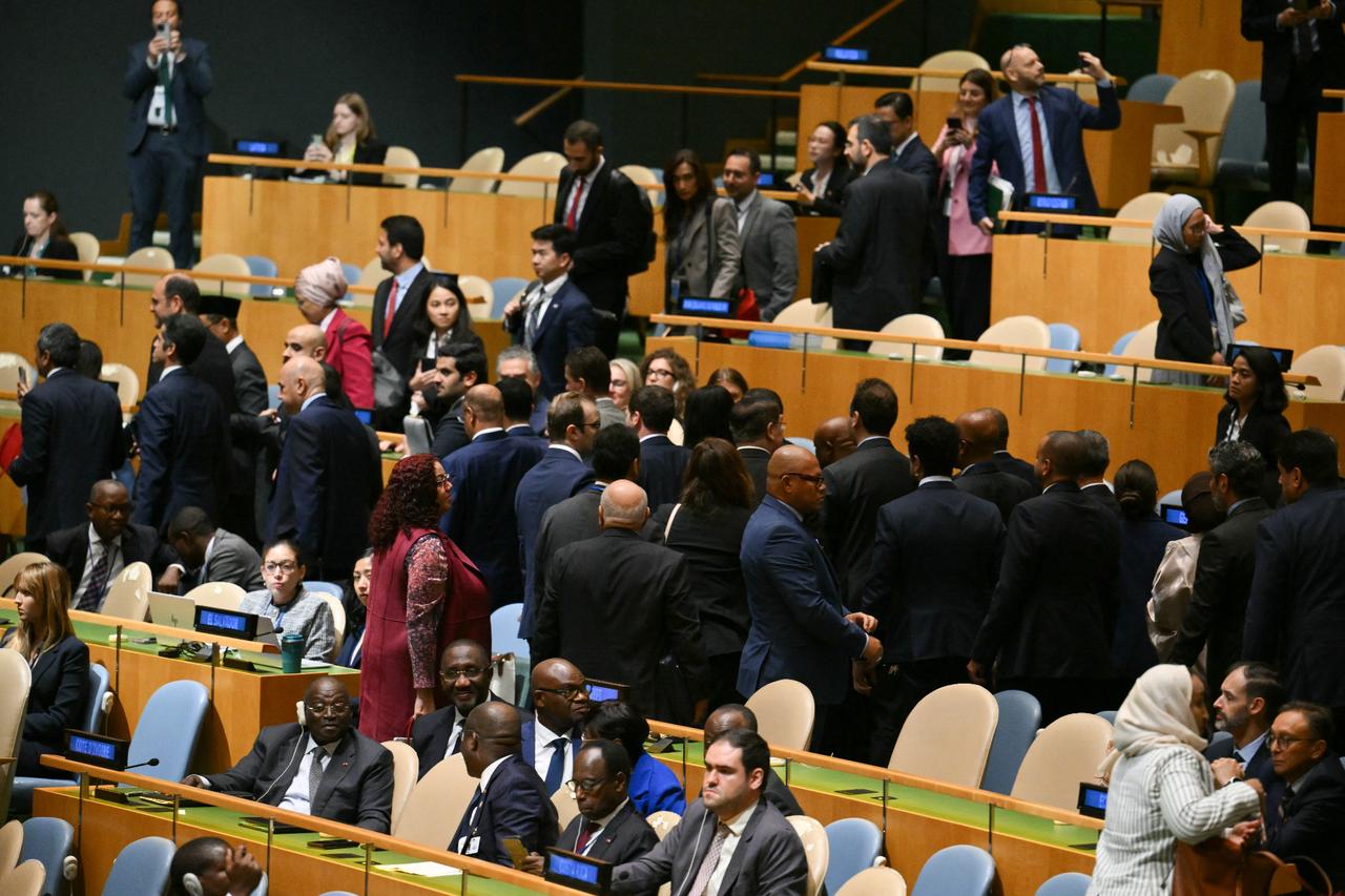Netanyahu addresses near-empty UN hall after mass delegate walkout