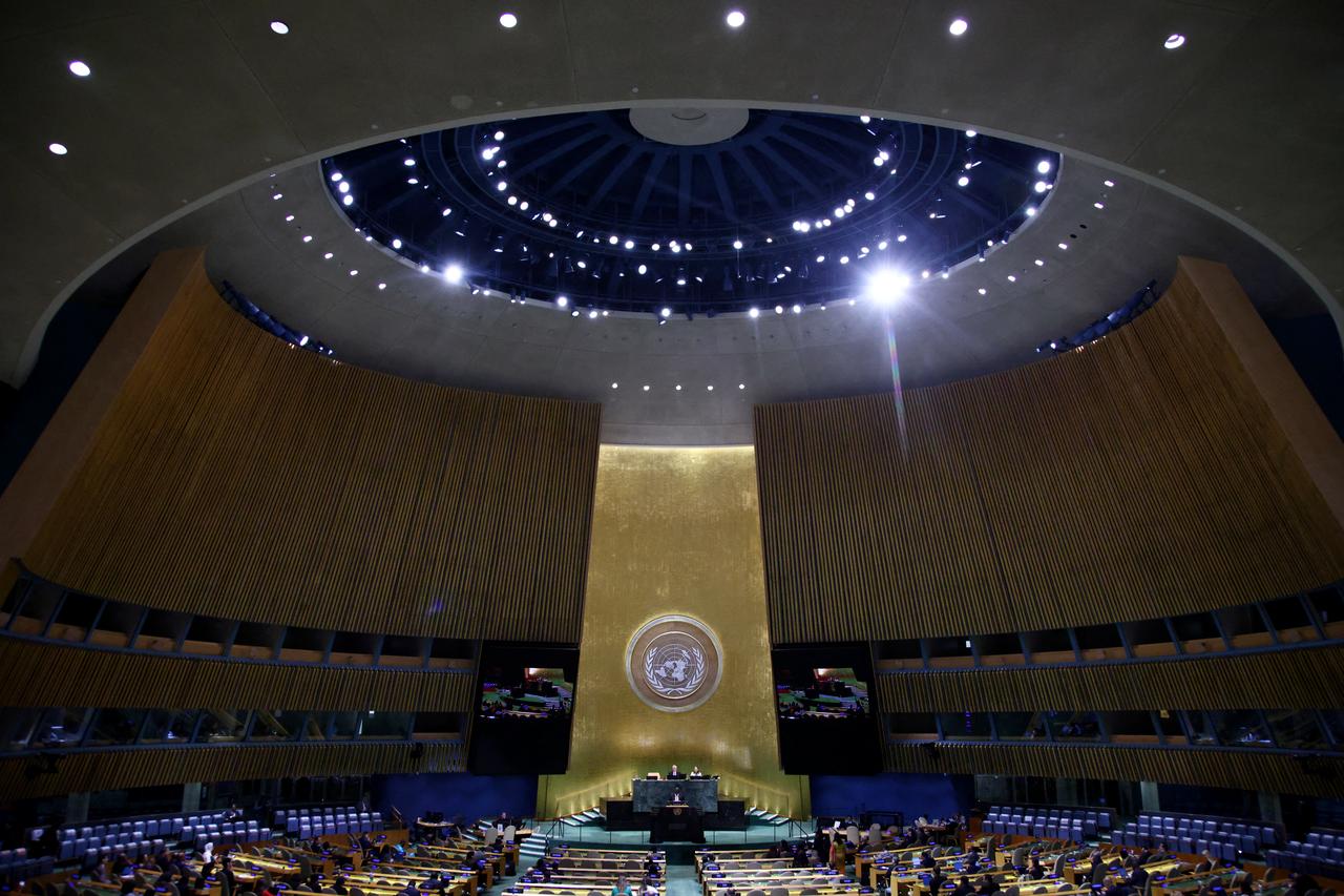 South Africa’s Minister for International Relations and Cooperation Ronald Lamola speaks during the 81st United Nations General Assembly at UN headquarters in New York on September 24, 2026. (AFP Photo)