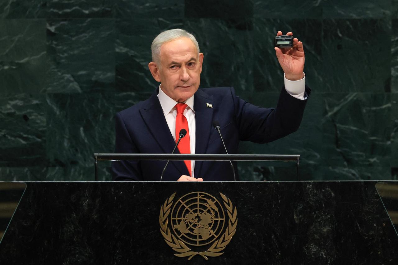 UN urges Netanyahu to respect 'solemnity' of General Assembly hall Image