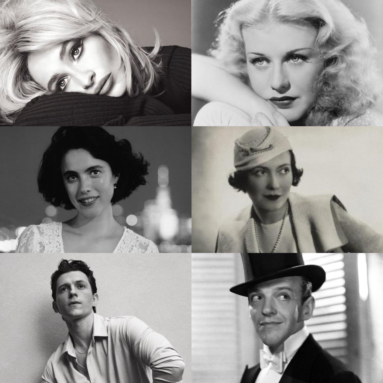 Sabrina Carpenter stars as Ginger Rogers, Margaret Qualley plays Adele Astaire, and Tom Holland plays Fred Astaire. (Photo via X/@scarpenterbr)