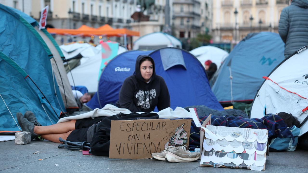 Madrid protest camp grows after eviction of 87-year-old woman